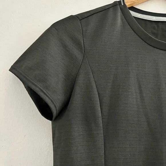 Adidas short sleeve sports shirt, size small, black, very little use, like new - Picture 3 of 6